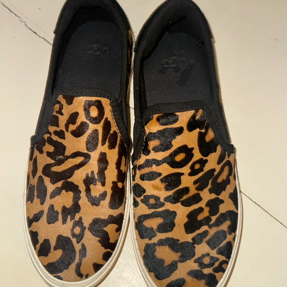 UGG Leopard Print Slip-On Sneakers
